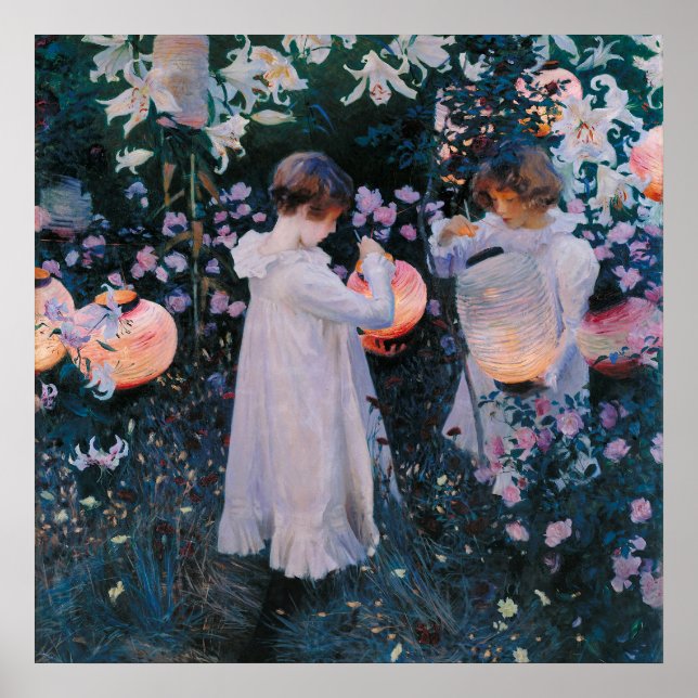 Carnation, Lily, Lily, Rose By John Singer Sargent Poster (Front)