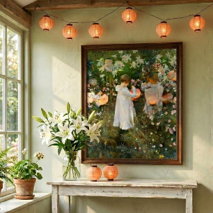 Carnation, Lily, Lily, Rose By John Singer Sargent Poster