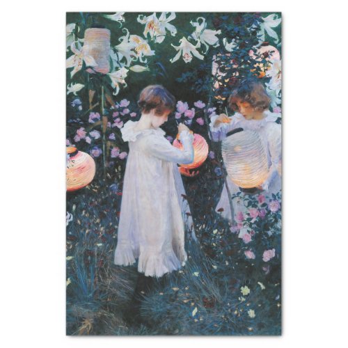 Carnation Lily Lily Rose by John Singer Sargent Tissue Paper