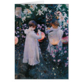 Carnation Lily Lily Rose John Singer Sargent Art (Front)