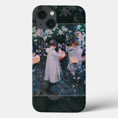 Carnation Lily Lily Rose John Singer Sargent Art iPhone 13 Case