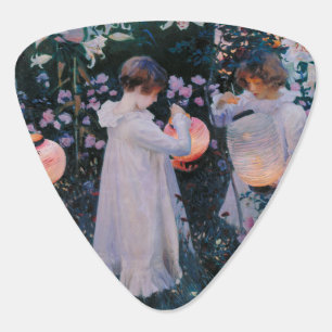 Carnation Lily Lily Rose John Singer Sargent Art Guitar Pick