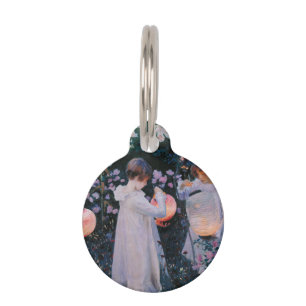 Carnation Lily Lily Rose John Singer Sargent Art Pet Tag