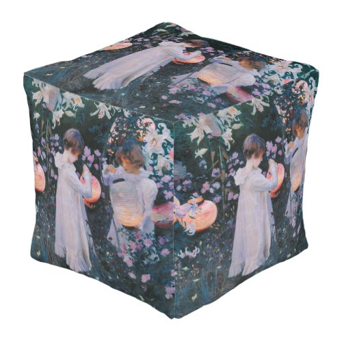 Carnation Lily Lily Rose John Singer Sargent Art Pouf