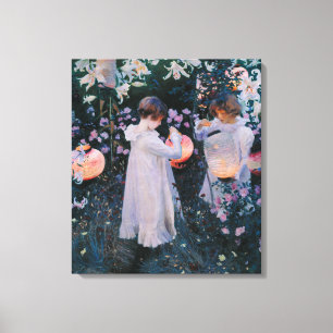 Carnation, Lily, Lily, Rose (John Singer Sargent) Canvas Print