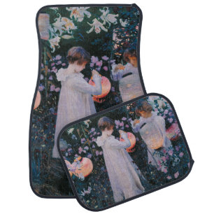 Carnation, Lily, Lily, Rose (John Singer Sargent) Car Floor Mat