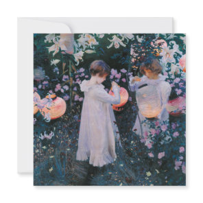 Carnation, Lily, Lily, Rose (John Singer Sargent) Card