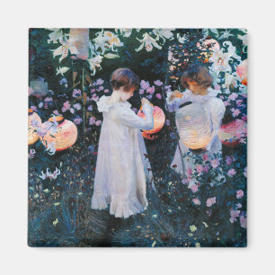 Carnation, Lily, Lily, Rose John Singer Sargent Magnet