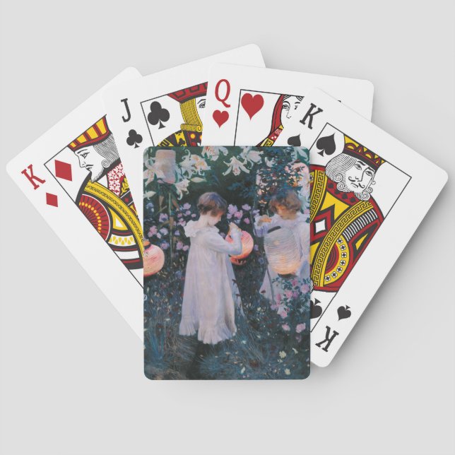 Carnation, Lily, Lily, Rose (John Singer Sargent) Poker Cards (Back)
