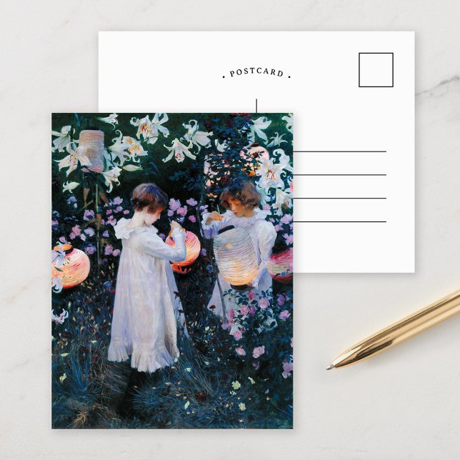 Carnation, Lily, Lily, Rose | John Singer Sargent Postcard (Creator Uploaded)