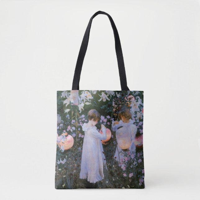 Carnation, Lily, Lily, Rose Tote Bag (Front)