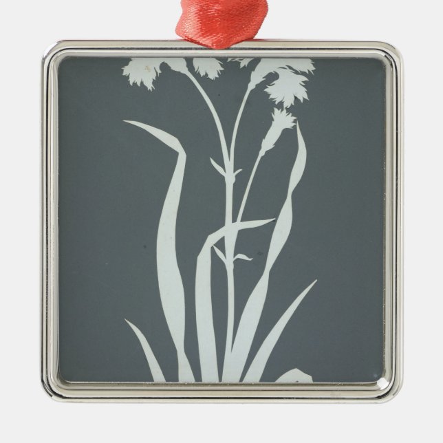 Carnation Metal Ornament (Front)