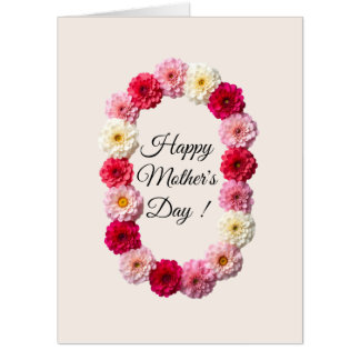 Carnation mother's day  card