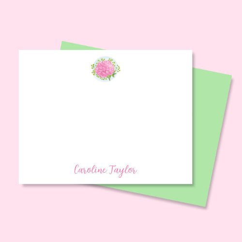 Carnation Pink January Birth Flower Stationery Note Card