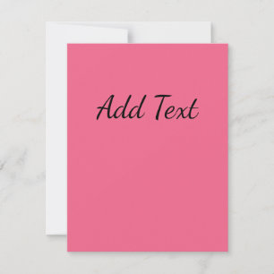 Carnation Pink Note Card