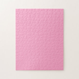 Carnation Pink Solid Color   Classic   Elegant  Jigsaw Puzzle