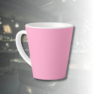 Carnation Pink Solid Color Classic Elegant Latte Mug
