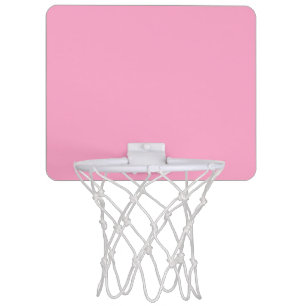 Carnation Pink Solid Color Classic Elegant Mini Basketball Hoop