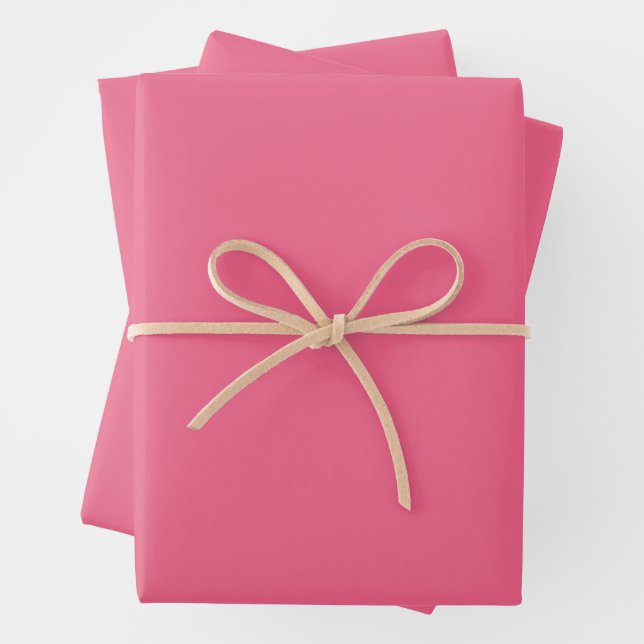 Carnation Pink  Wrapping Paper Sheets (In situ)