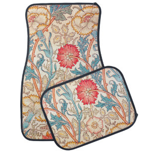 Carnation, William Morris Car Floor Mat