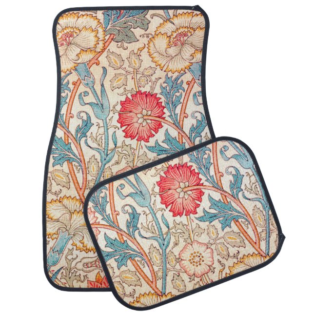 Carnation, William Morris Car Floor Mat (Set)