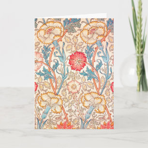 Carnation, William Morris Card