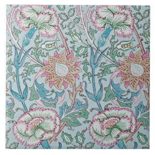 Carnation, William Morris Ceramic Tile