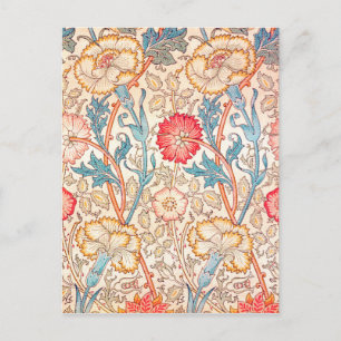 Carnation, William Morris Postcard