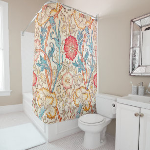 Carnation, William Morris Shower Curtain