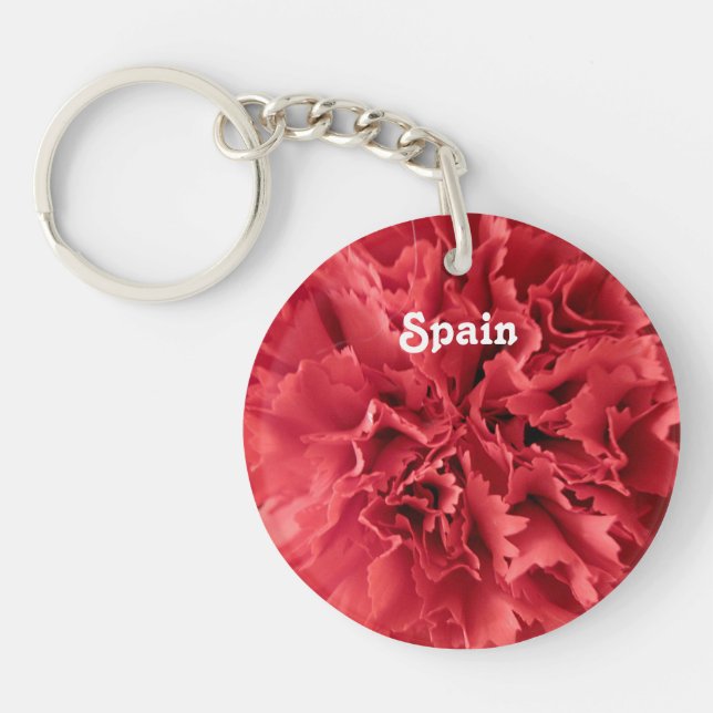 Carnations in Spain Keychain (Front)