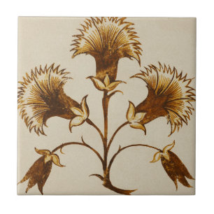 Carnations - William De Morgan Ceramic Tile