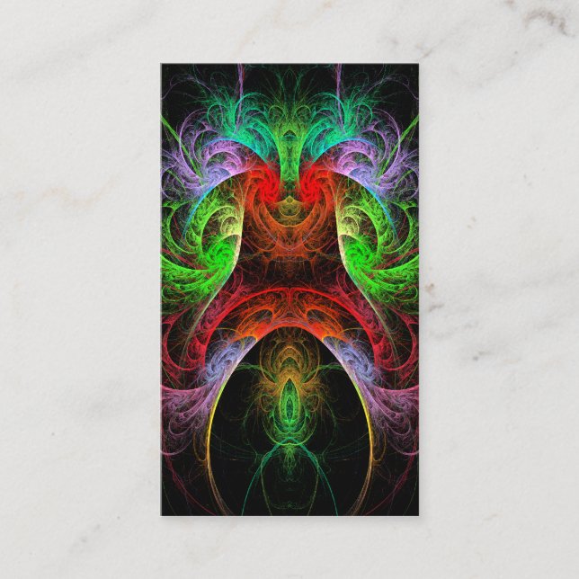 Carnaval Abstract Art Business Card (Front)