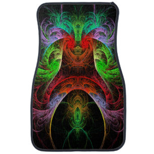 Carnaval Abstract Art Car Floor Mat