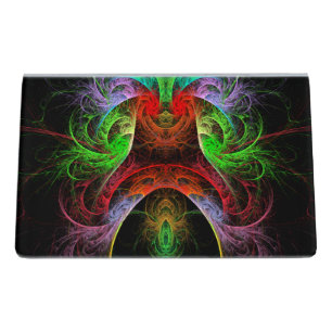 Carnaval Abstract Art Desk Business Card Holder