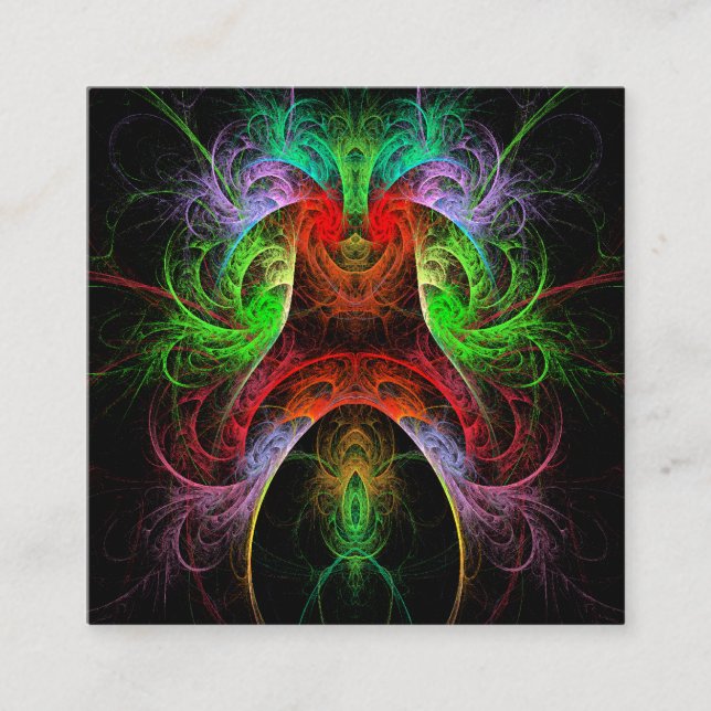 Carnaval Abstract Art Enclosure Card (Front)