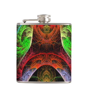 Carnaval Abstract Art Flask