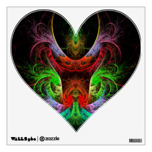 Carnaval Abstract Art Heart Wall Decal
