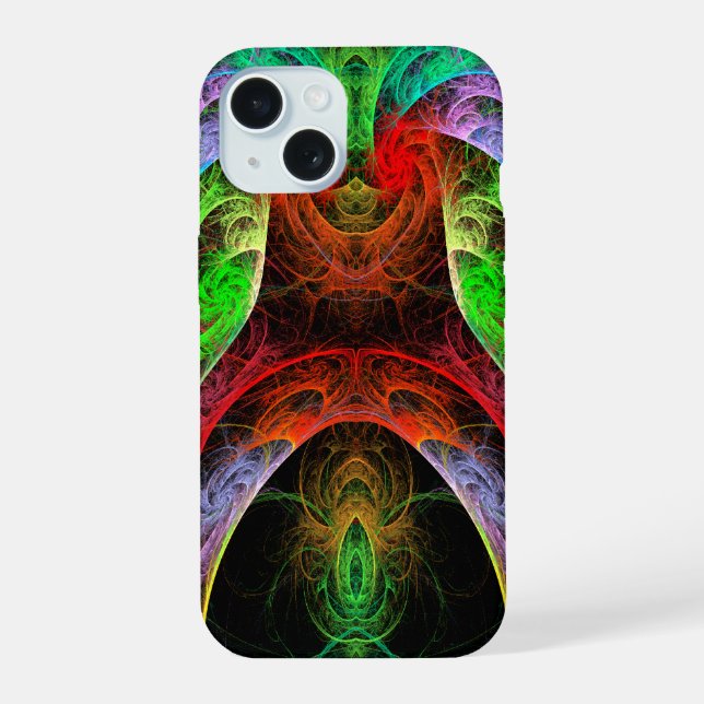 Carnaval Abstract Art iPhone 15 Case (Back)
