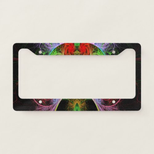 Carnaval Abstract Art License Plate Frame