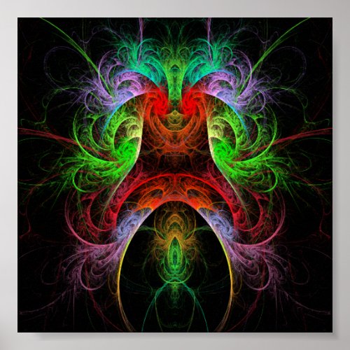 Carnaval Abstract Art Poster