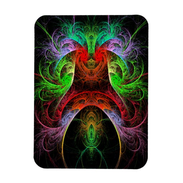 Carnaval Abstract Art Premium Magnet (Vertical)