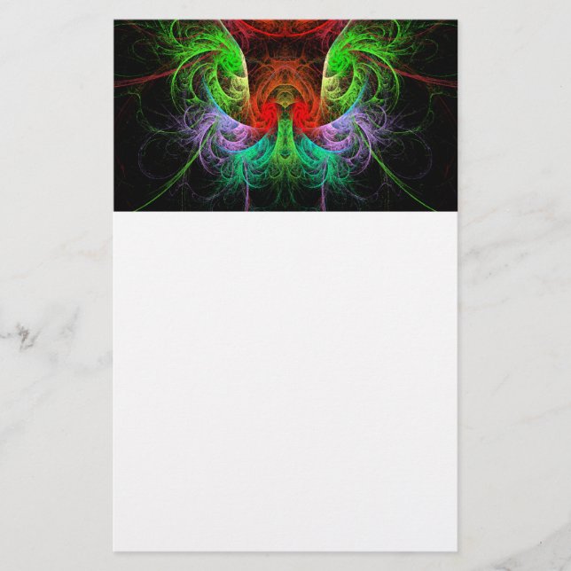 Carnaval Abstract Art Stationery (Front)