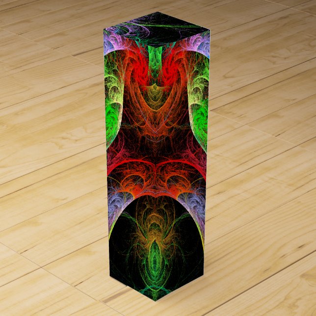 Carnaval Abstract Art Wine Box (Front)