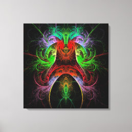 Carnaval Abstract Art Wrapped Canvas Print