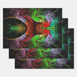 Carnaval Abstract Art Wrapping Paper Sheets