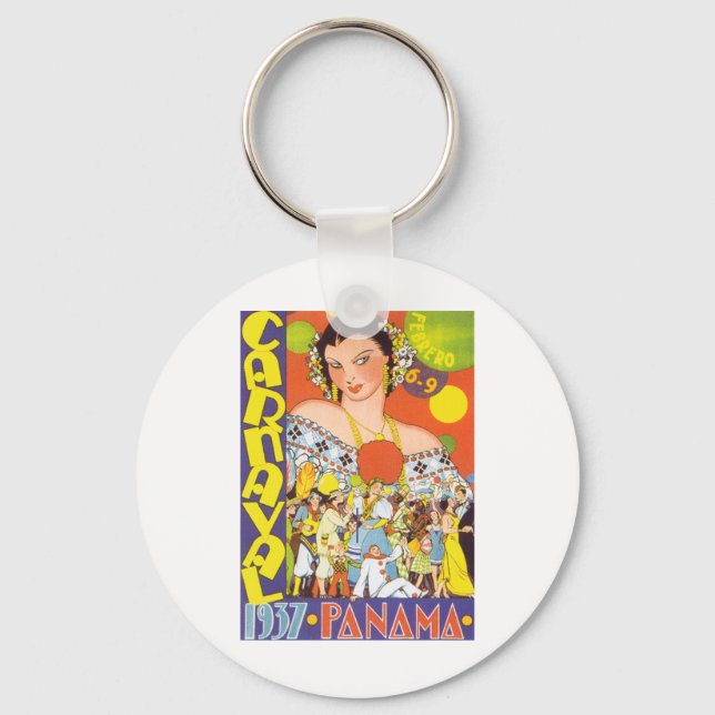 Carnaval in Panama Keychain