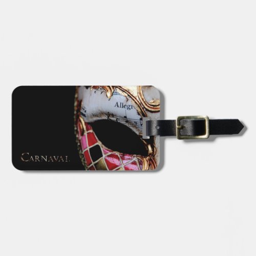 Carnaval _ Italy _ Mask Luggage Tag