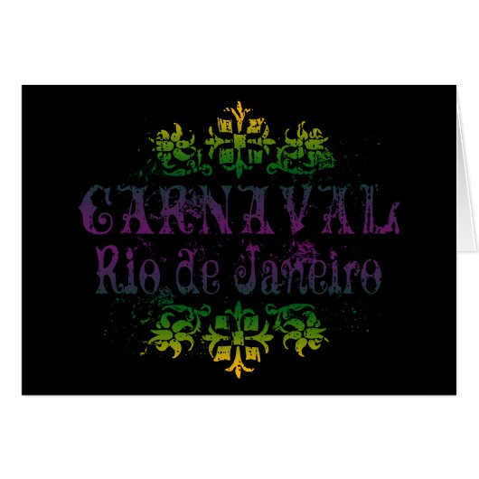 Carnaval Rio de Janeiro Cards (Front Horizontal)