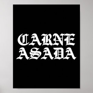 Carne Asada Mexican Food Bbq  Poster