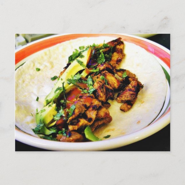 Carne Asada Tacos Postcard (Front)